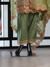 Paisley Khombi Embroidered Raw Silk Suits Stitched 3 Piece - KB25FP 004 ANGOORI